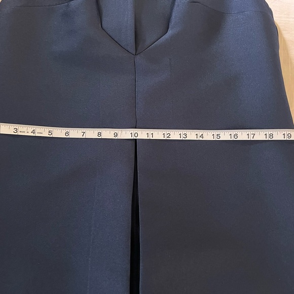 John Paul Ataker Elegant Navy Blue Sleeveless A-Line Cocktail Dress - Picture 10 of 16